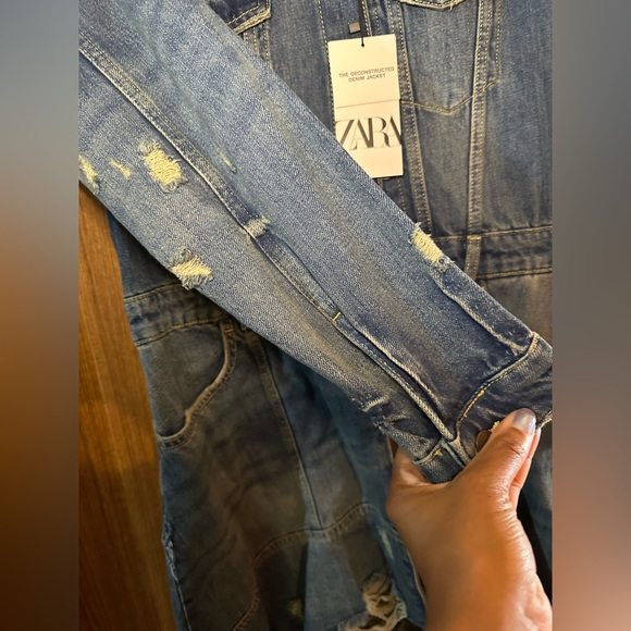 Zara Ripped denim jacket dress - Picture 6 of 11